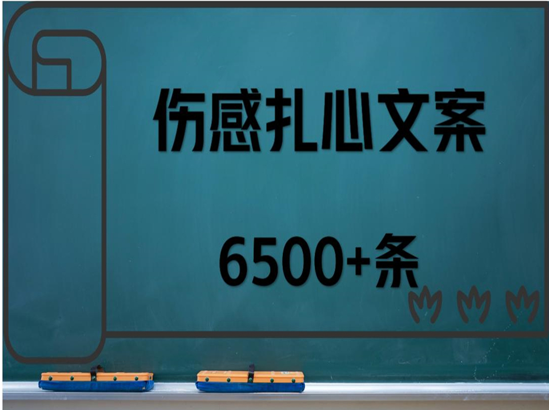 伤感扎心文案6500 条